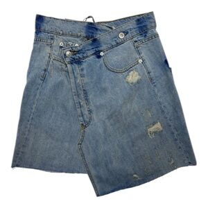 Zara Denim Skirt | Reconstructed Y2K Asymmetrical | XS | NWT